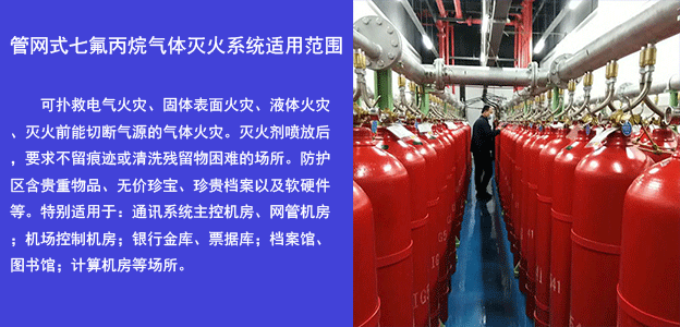 安装管网式七氟丙烷灭火